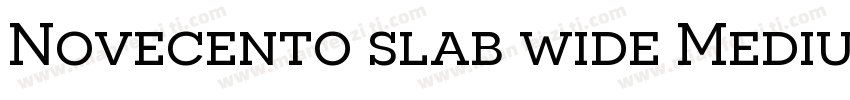 Novecento slab wide Medium字体转换